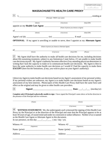 Health Care Proxy Pdf Form