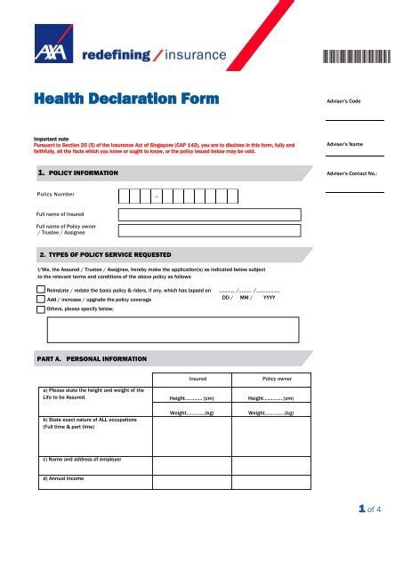 Health Declaration Form Singapore Sample Fill Online Printable Fillable Blank Pdffiller