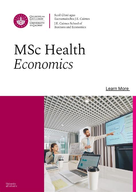 Health Economics Msc University Of Galway