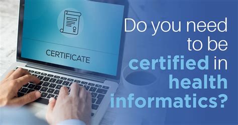 Health Informatics Certificate Reddit