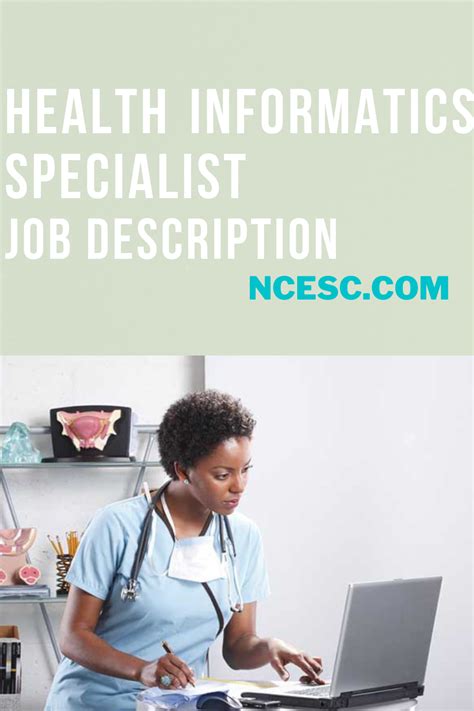 Health Informatics Specialist Job Description