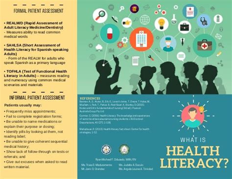 Health Literacy Informational Brochure