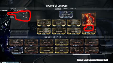 Health Mods Warframe