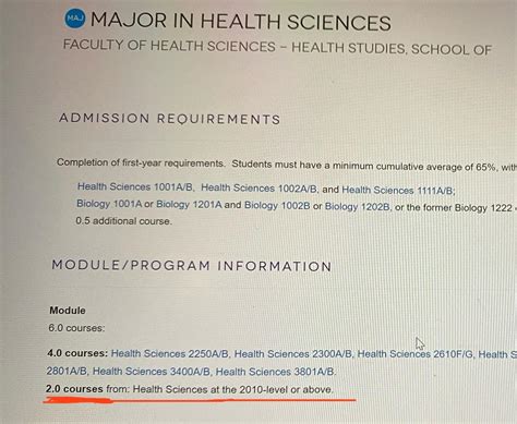 Health Science Prerequisites