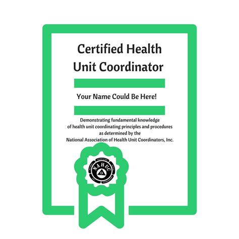 Health Unit Coordinator Certification