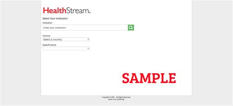 Healthstream Login In My Account