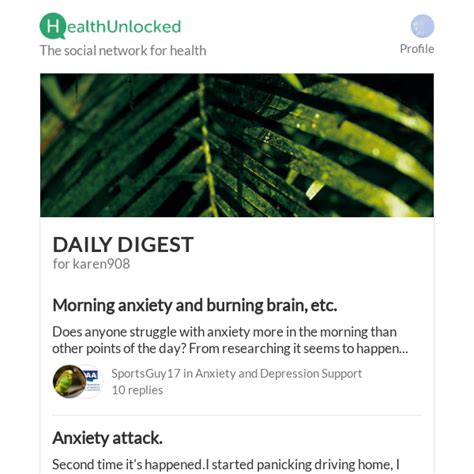 Healthunlocked Anxiety