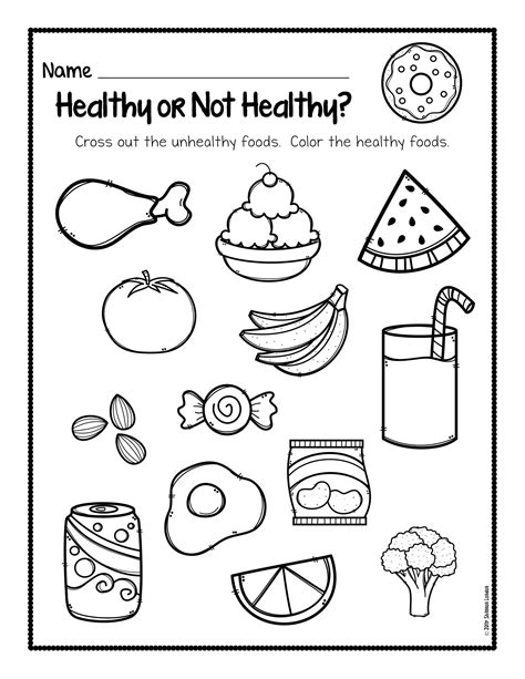 Healthy Eating Worksheets Free Printables