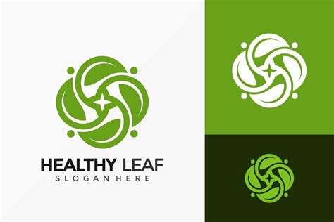 Healthy Leaf Care Logo Design Modern Idea Logos Designs Vector Illustration Template 4779784 Vector Art At Vecteezy