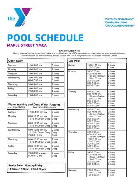 Hendricks Ymca Pool Schedule Today