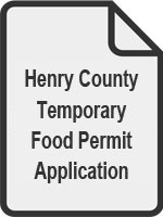 Henry County Food Permit