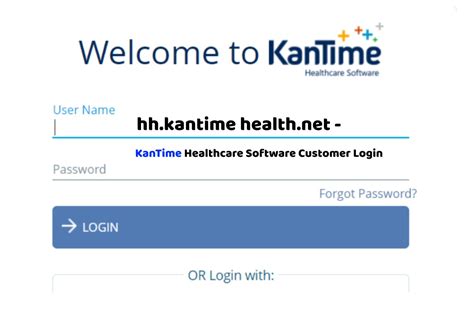 Kantime Health Net Login Guide