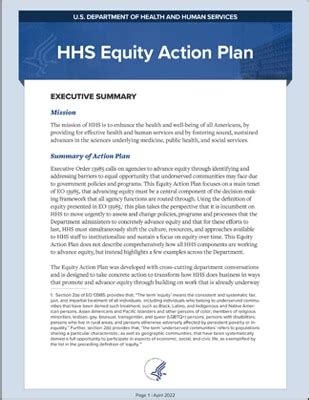 Hhs Equity Action Plan