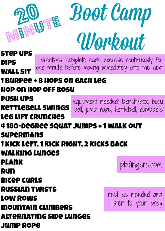 High Intensity Boot Camp Workouts