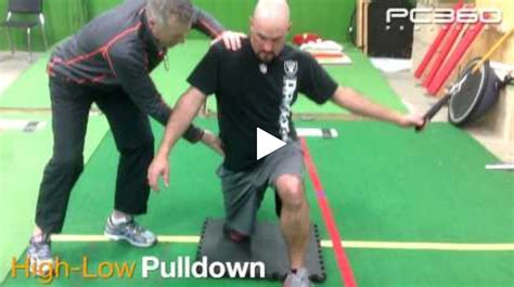 High Low Pull Down Exercise Impacts Golf Swing Golf Performance