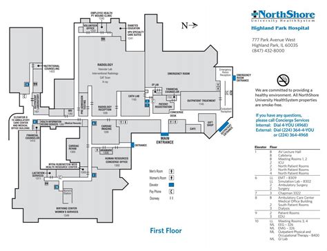 Highland Park Hospital Map