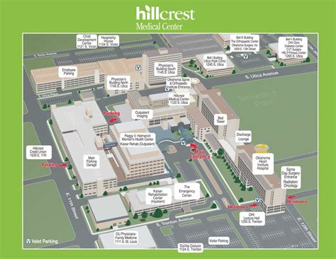 Hillcrest Hospital Map