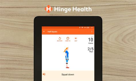 Hinge Health App Fire Tablet