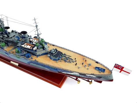 Hms Prince Of Wales Ww2 Battleship Model With Camouflage