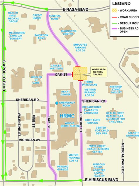 Holmes Regional Hospital Map