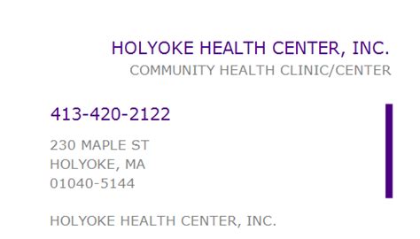 Holyoke Health Center Fax Number