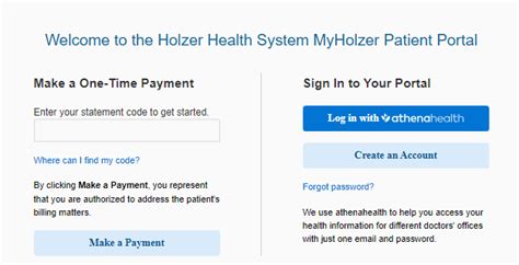 Holzer Health System Portal