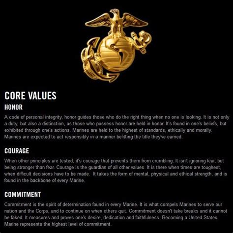 Honor Courage Commitment Defined