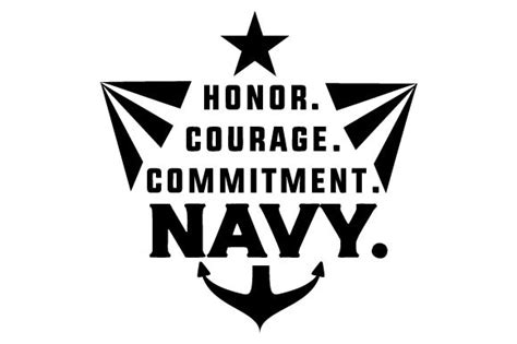 Honor Courage Commitment Navy