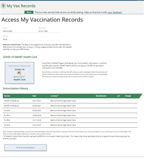 How To Access Your Vaccination Records Using My Vax Records Mass Gov