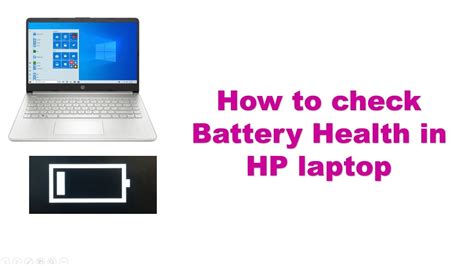 How To Check Battery Health In Hp Laptop With Descriptions No Software Required Youtube