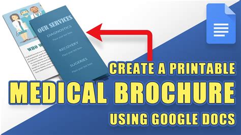 How To Create A Printable Trifold Medical Brochure In Google Docs Youtube