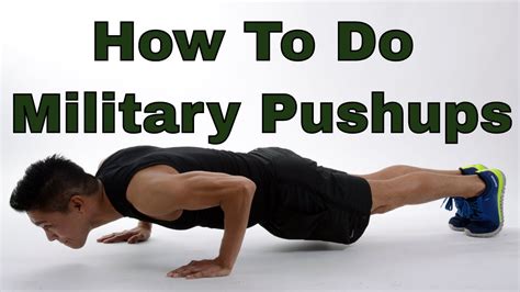 How To Do An Army Pushup Youtube