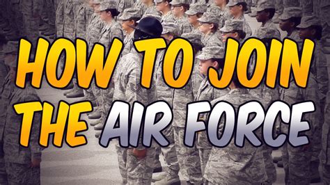 How To Join The Air Force Youtube