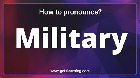 How To Pronounce Army