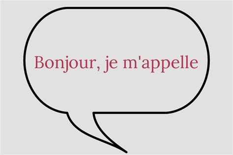 How To Say Je M 39 Appelle