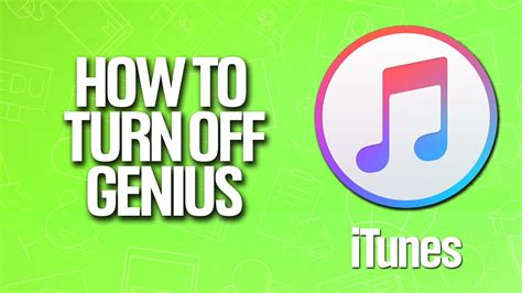 How To Turn Off Genius In Itunes Tutorial Youtube