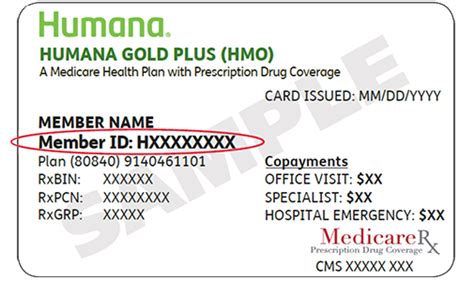 Humana Health Insurance Card