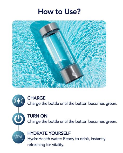 Hydrohealth Water Bottle Instructions