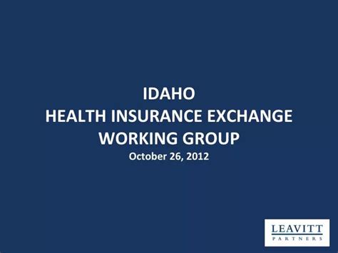 Idaho Health Insurance Exchange Options