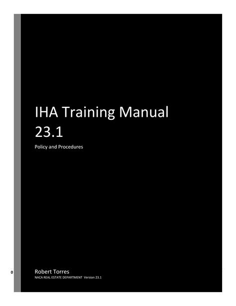 Iha Manual