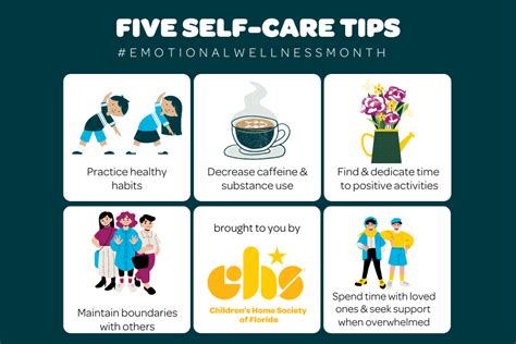 Important Self Care Tips Emotional Wellness Month Children Amp 39 S Home Society Of Florida