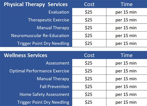 In Home Physical Therapy Cost