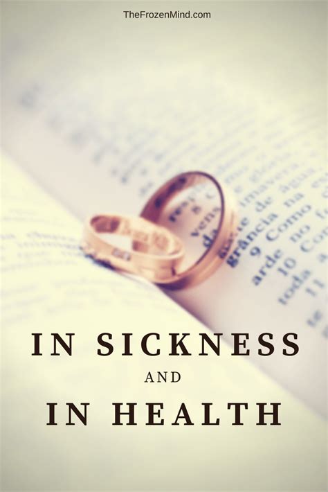 In Sickness and Health Vows