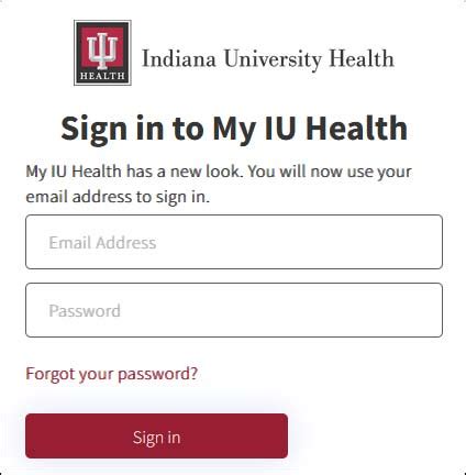 Indiana Health Patient Portal