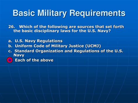 Infantry Army Requirements