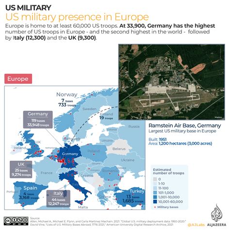 Infographic Us Military Presence Around The World Infographic News Al Jazeera