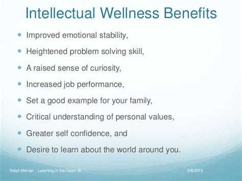 Intellectual Health Goals