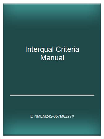 Interqual Criteria Manual 2023 Pdf