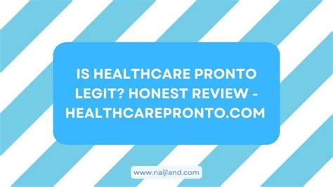 Is Healthcare Pronto Legit Reddit