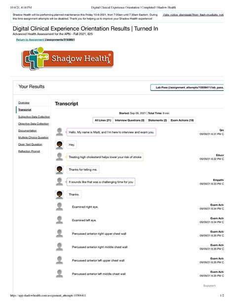 Isabella Burgel Shadow Health Quizlet